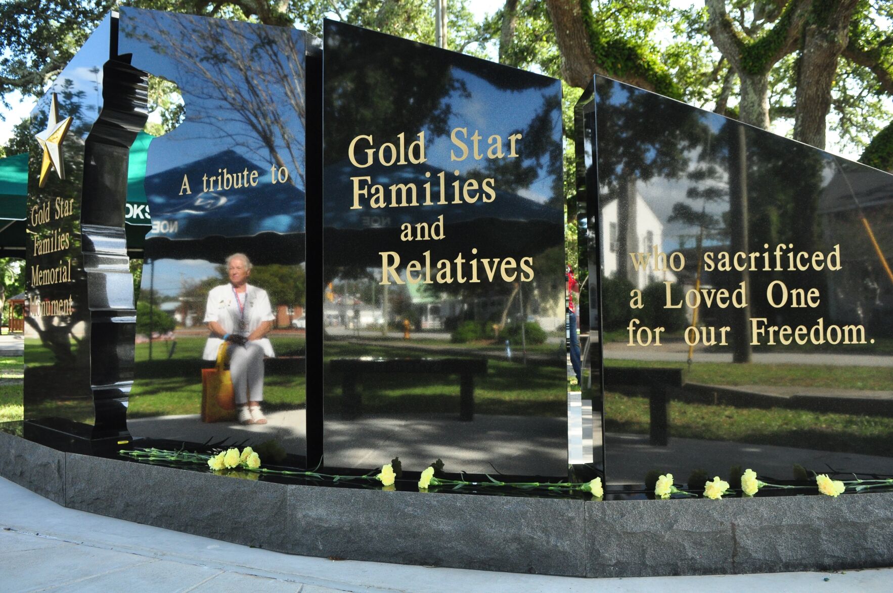 Emotions run high as community dedicates Gold Star Family Monument